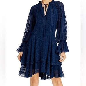Alice and Olivia Joanne Tiered Handkerchief Dress